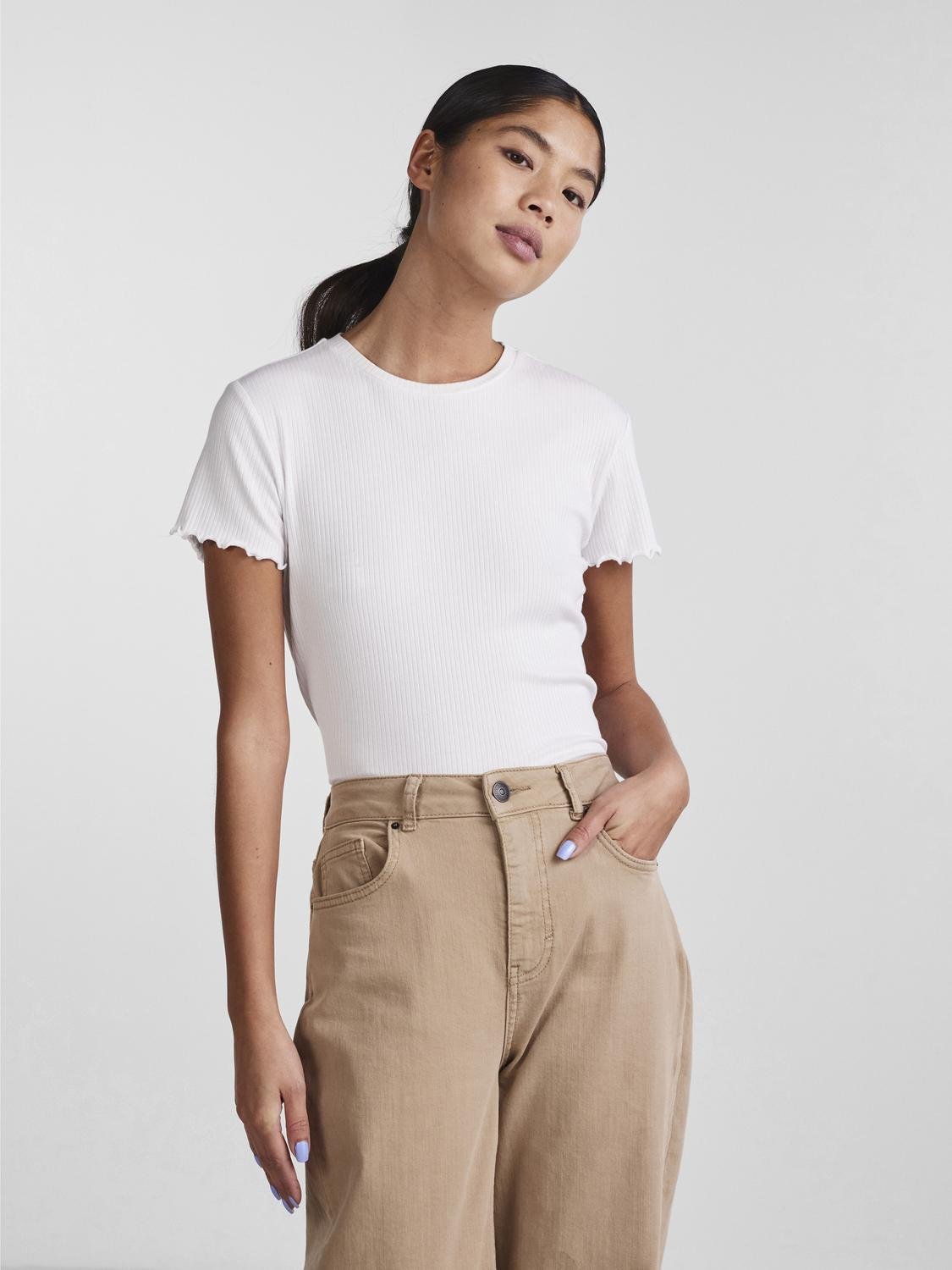 PCNICCA T-Shirt - Bright White - VERO MODA & VILA Bergvik